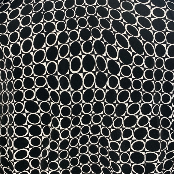 Vintage Circle & Square Psychedelic Blouse Sz 12 - Picture 12 of 13